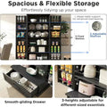 72 Inch Tall Farmhouse Kitchen Pantry Cabinet Stylish Storage Cupboard