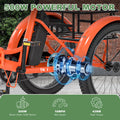 ABORON 3.0 Fat Tire Electric Trike for Senior Foldable E Bike, 500W Motorized Tricycle Adult 20" Folding 3 Wheel Electric Commute Bike Trike W/48V