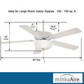 Minka Aire Fans Contractor II Uni Pack 5 Blade Ceiling Fan with Light Kit 18