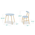 Best Choice Products 3 Piece Modern Oval Dining Table Set, Small Kitchen Dinette W/2 Chairs Black/Black