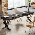 78.74 Inch Extra Long Double Computer Desk with Stylish Metal Legs for Home Office
