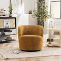 Modern Swivel Barrel Chair with 360 Degree Rotation Single Fabric Accent Chair
