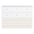 Nestfair Full Size Murphy Bed with Spacious Drawers