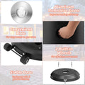 50,000 BTU Propane Outdoor Heater, Round Patio Heater with Stainless Steel Burner, Tip Over, Flame Out Protection, Wheels, CSA Certificated