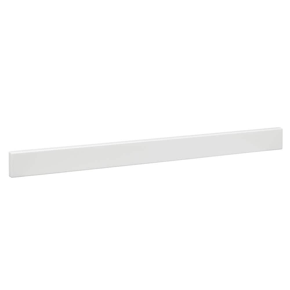 30 1/2 in. Cultured Marble Backsplash in White