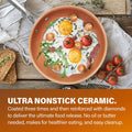 20-Piece Aluminum Ti Ceramic Nonstick Cookware and Bakeware Set in Graphite