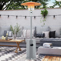50,000 BTU Propane Outdoor Heater, Round Patio Heater with Stainless Steel Burner, Tip Over, Flame Out Protection, Wheels, CSA Certificated