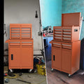2 in 1 Rolling Tool Chest, 5-Drawer Tool Storage Cabinet with Wheels, Adjustable Shelf, Tool Box Organizer for Garage Warehouse Workshop
